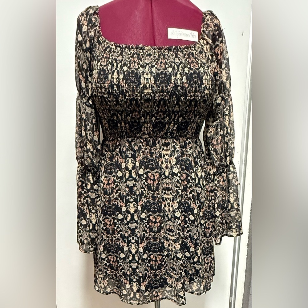 Sage The Label Floral Long Sleeve Dress